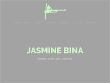 Tablet Screenshot of jasminebina.com